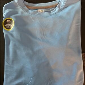 NWT Light blue dry fit tshirt